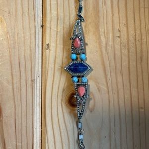 Chloe and Isabel Bracelet - flexible / multi colored stones